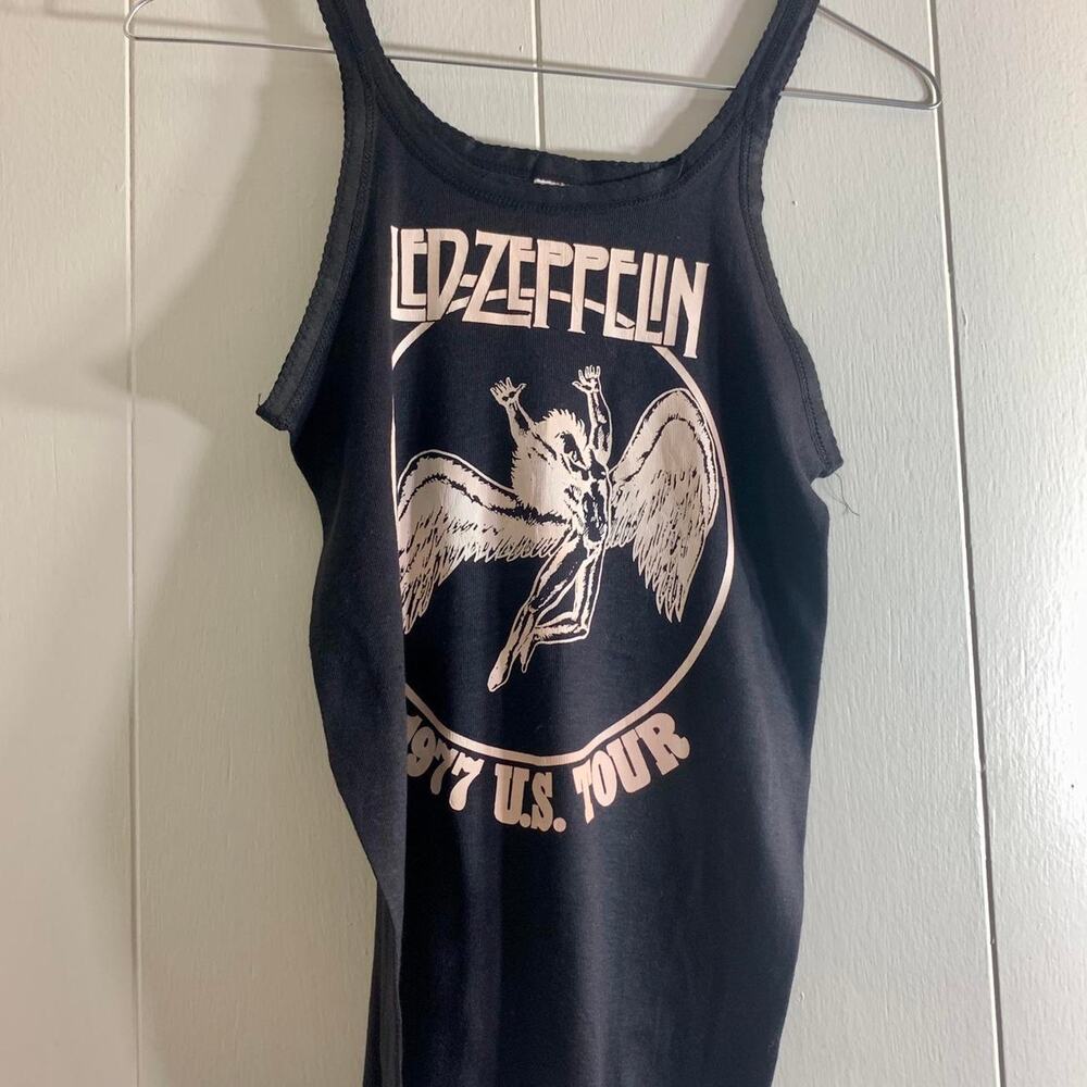 1977 LED ZEPPELIN US Tour juniors single stitch tank top sleeveless tee shirt 14